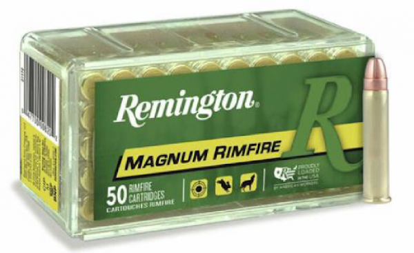 MUNIÇÃO REMINGTON CAL 22 WMR 40GR JHP CX 50