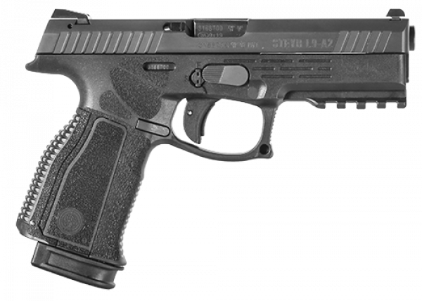 BRW - PISTOLA STEYR L9-A2 MF COM TRAVA, 9MM, 4.5, OXIDADO PRETO, 2MAG17RD