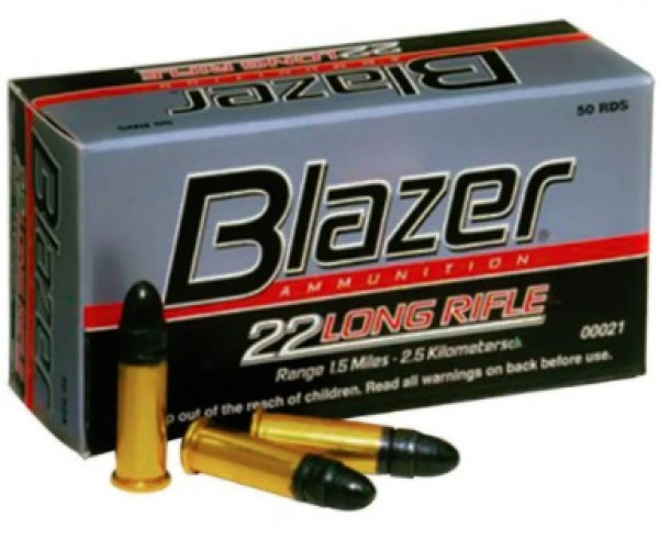 MUNIÇÃO CCI CAL 22 LR 40GR BLAZER LRN CX 50