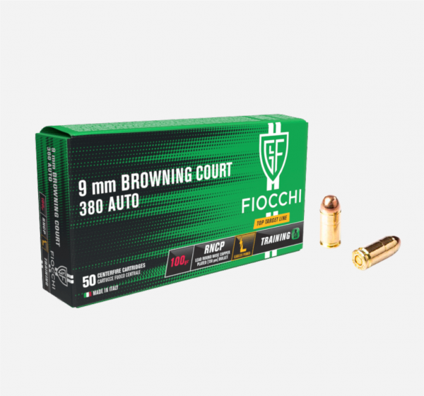 MUNIÇÃO FIOCCHI CAL 380 AUTO LL RNCP CX 50 