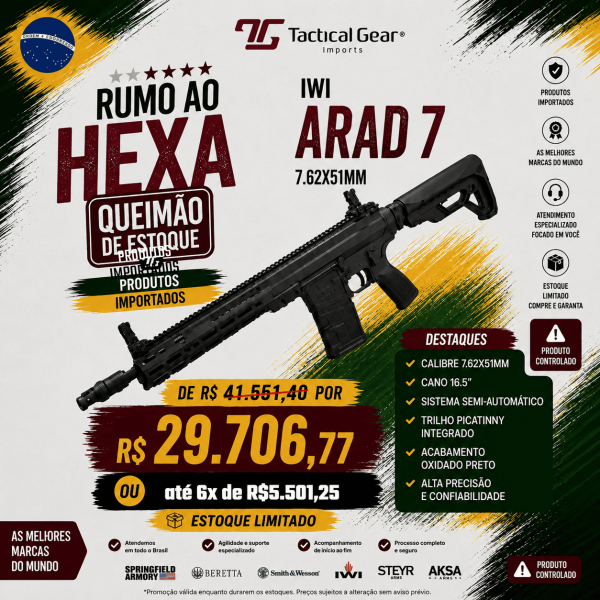 IWI ARAD 7 – Fuzil de Assalto e Precisão Semiautomático (7.62x51mm)