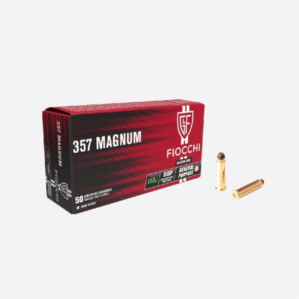 MUNIÇÃO FIOCCHI CAL. 357 MAGNUM 158G CX 50