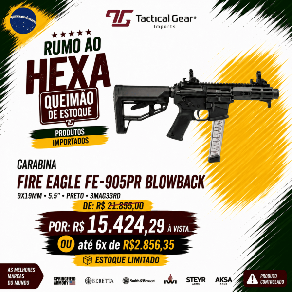 FIREEAGLE - CARABINA FE-905PR 5.5" 9MM - BLOWBACK