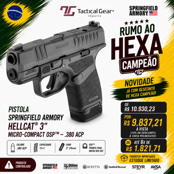 PISTOLA SPRINGFIELD ARMORY HELLCAT® 3" MICRO-COMPACT OSP™ – .380 ACP