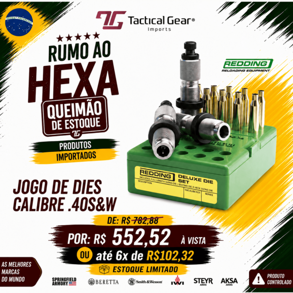 RRE - JOGO DE DIES - CALIBRE .40S&W
