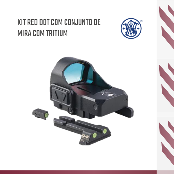 BRW - CONJUNTO MIRA MEPROLIGHT RED DOT MICRO RDS - S&W -  M&P