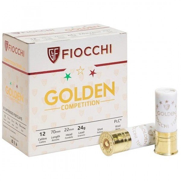 Cartucho Fiocchi Cal 12 Golden 7.5 24g cx 25