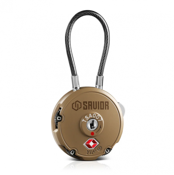 BRW - SAVIOR 3-DIGIT CABLE LOCK - 1/2/4 PACK