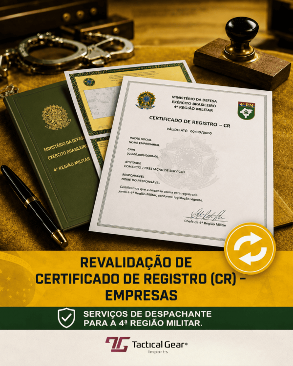Serviço - Revalidação de Certificado de Registro (CR) - Empresas
