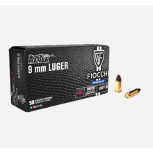 MUNIÇÃO FIOCCHI CAL 9MM BLACK MAMBA 100GR FMJTC CX 50