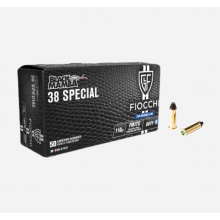 MUNIÇÃO FIOCCHI CAL 38 SPL BLACK MAMBA 110GR FMJTC CX 50