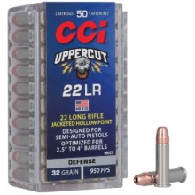 MUNIÇÃO CCI CAL .22 LR UPPERCUT 32GR HP