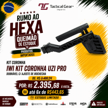 BRW - IWI KIT CORONHA UZI PRO DOBRÁVEL C/ AJUSTE DE BOCHECHA
