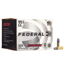 MUNIÇÃO FEDERAL CAL 22 LR CHAMPION  AUTOMATCH RN CX 325