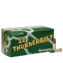 MUNIÇÃO REMINGTON CAL .22 LR HV Thunderbolt® 40GR RN CX 50