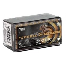 MUNIÇÃO FEDERAL CAL 17 HMR TNT 17GR CX 50