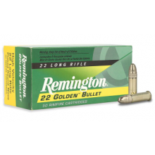MUNIÇÃO REMINGTON CAL.22 LR GOLDEN BULLET PRN 40GR RN CX 50