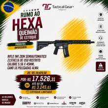 BRW - RIFLE IWI ZION SEMIAUTOMATICO Z15TAC16 DE USO RESTRITO CALIBRE 5.56 X 45MM, CANO 16 POLEGADAS ALMA 