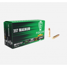 MUNIÇÃO FIOCCHI CAL 357 MAGNUM 158GR LL TCCP CX 50