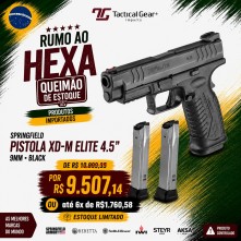 SPRINGFIELD - PISTOLA XD-M ELITE 4.5" HANDGUN, 9MM, BLACK, 2MAG           