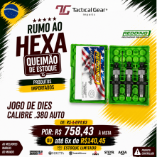 RRE - JOGO DE DIES - CALIBRE .380 AUTO