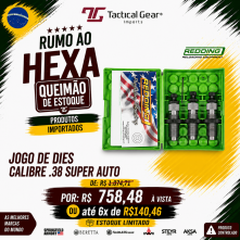 RRE - JOGO DE DIES - CALIBRE .38 SUPER AUTO