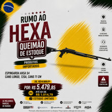 BRW - ESPINGARDA AKSA S4 CANO LONGO, 12GA, CANO 71 CM