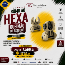 BRW - MEPRO FRBS 2-DOT REAR - MIRA RETRÁTIL COM TRÍTIO - DESERT TAN