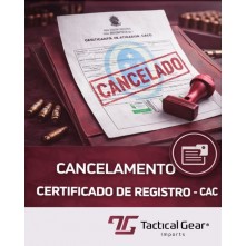 Cancelamento de Certificado de Registro (CR) - Pessoa Física