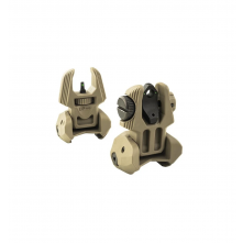 BRW - MEPRO FRBS 2-DOT REAR - MIRA RETRÁTIL COM TRÍTIO - DESERT TAN