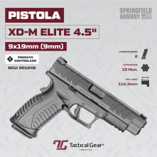 SPRINGFIELD - PISTOLA XD-M® ELITE 4.5" HANDGUN BLACK