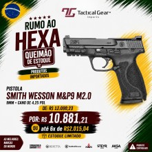 BRW - PISTOLA SMITH WESSON M&P9 M2 0 9MM CANO DE 4,25 POL