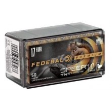 MUNIÇÃO FEDERAL CAL 17 HMR TNT 17GR CX 50