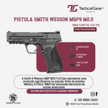 BRW - PISTOLA SMITH WESSON M&P9 M2 0 9MM CANO DE 4,25 POL