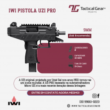 BRW - IWI PISTOLA UZI PRO, 9MM, 114MM, PRETO, 2MAG32