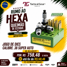 RRE - JOGO DE DIES - CALIBRE .38 SUPER AUTO